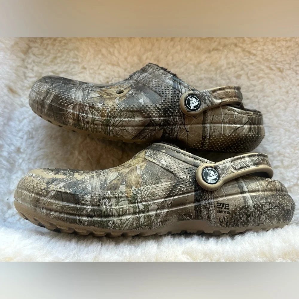 REALTREE Camo CROCS Size Mens 7 Womens 9 Unisex Adults Lined - Picture 7 of 9